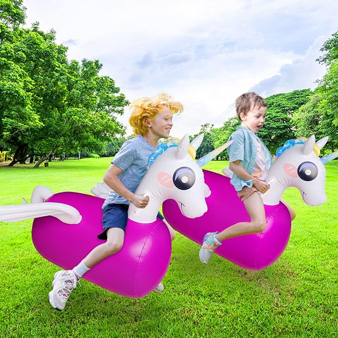 Kid Bouncy un-icornToy,Kid Jumping Animal Toy 220 Pounds.