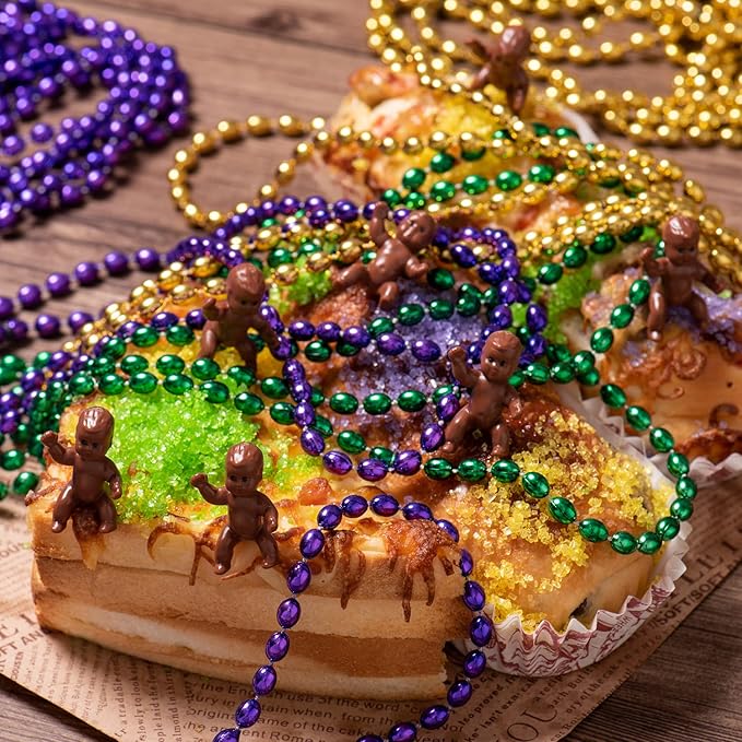 1.2" King Cake Babies Mini Plastic Babies for Baby Shower
