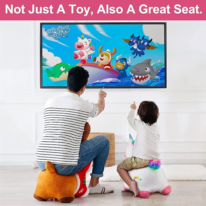 iPlay, iLearn Bouncy Pals Unicorn Horses 18 Month 2 3 4 Year