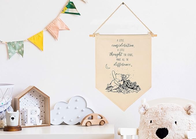 Winie Nursery Flag the Pooh,Nursery Wall Decor