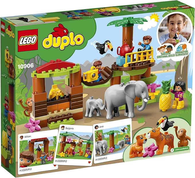 LEGO DUPLO Town Tropical Island 10906 Exclusive Building Bricks (73 Pieces)