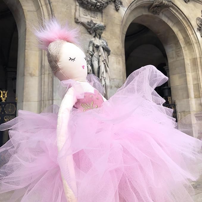 Mon Ami Swan Princess Ballerina Doll - 22", Soft Elegant Plush Doll for Little Girls