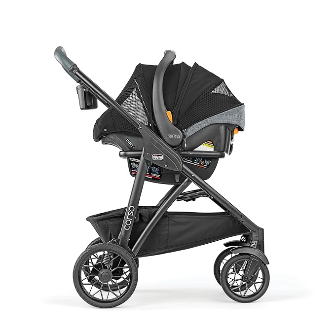 Chicco Corso Primo ClearTex Travel System - Aspen | Black