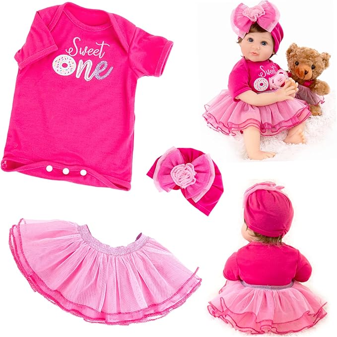 Aori Reborn Baby Doll Clothes - Outfit Accessories Set 20-24 inch