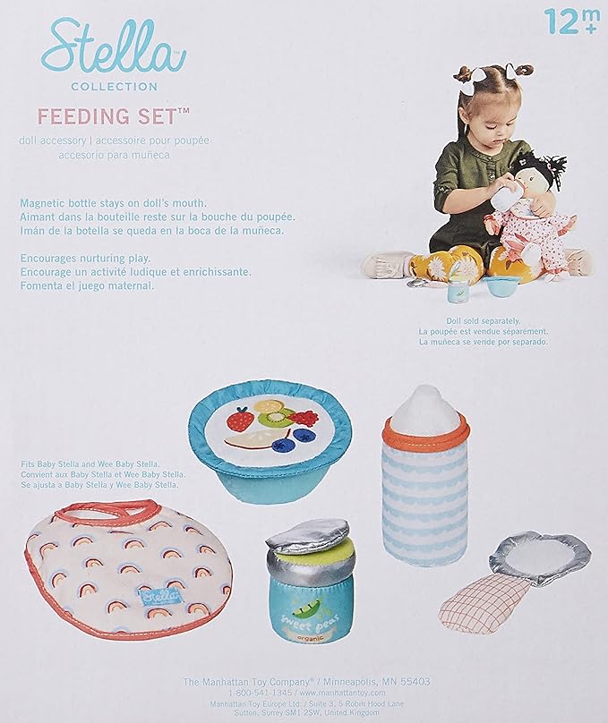 Manhattan Toy Stella Collection Baby Doll Feeding Set for 12" 15" Dolls