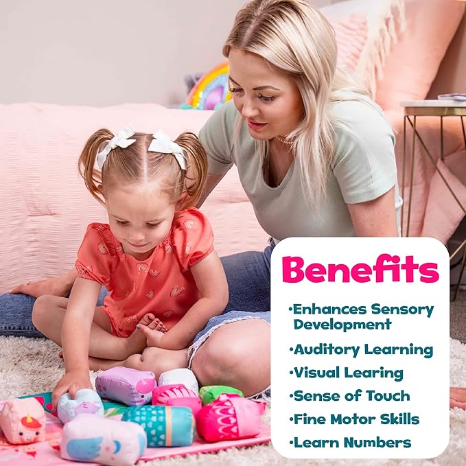 Hapinest Unicorn Carry Playmat Soft Toys Gifts for Baby Girls 1 Year