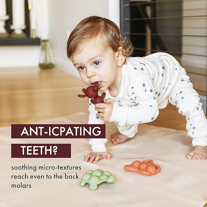 Doddle & Co. The Chew Teether with Poppable Bubbles | Toddler Teething Fidget Toy for Baby 2 |