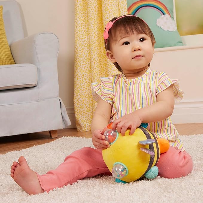 B. Sensory Plush Bumble Bee Baby ,Sensory Baby Toy – Bumpy Plush Bee with Fun Features 0 Months