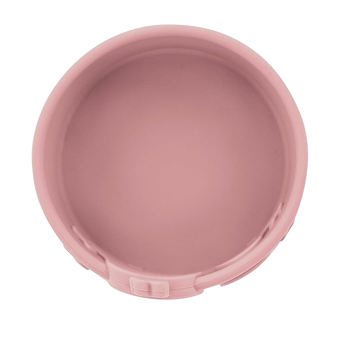 Nuby Animal Friend Silicone Round Bowl - Toddler Bowl - 6+ Months - Pink Whale Bowl