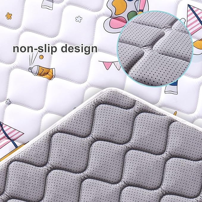 Hexagon Play Mat, Premium Foam Baby Playmat 52x45 Inches