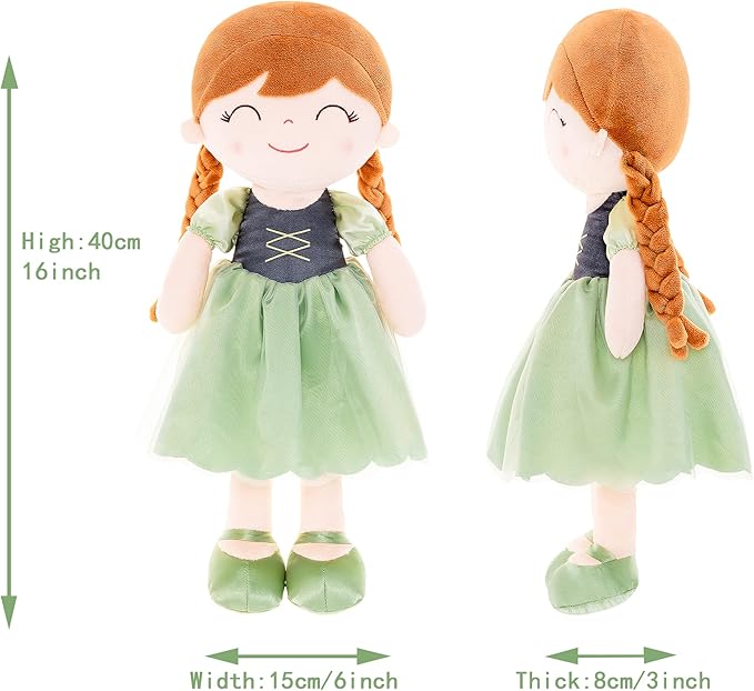 Gloveleya Dolls Princess Girls Toy First Baby Girl Gifts Soft 16"