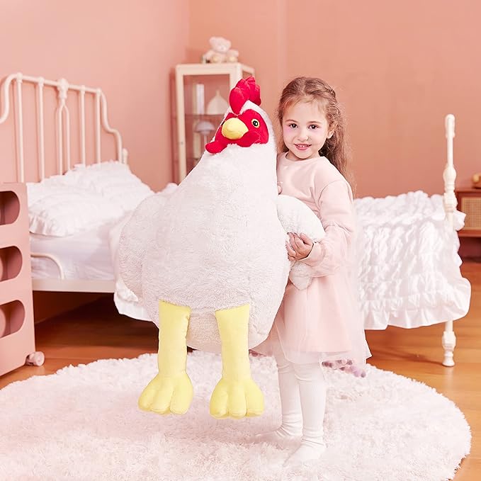 IKASA Giant Chicken Stuffed Animal Plush Toy,23" Large Hen Henny Cute Jumbo Soft Toys