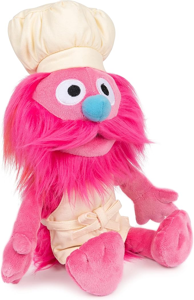 GUND Sesame Street Official Gonger Muppet Plush, Premium Plush Toy for Ages 1 & Up, Pink/Beige, 10”