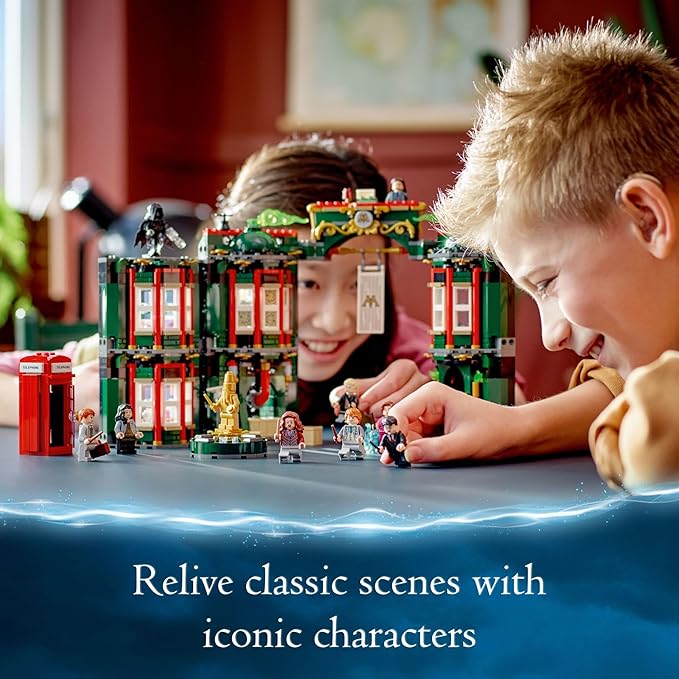 LEGO Harry Potter The Ministry of Magic Building Toy 76403 Large Modular Building Set with 12 Minifigures, Harry Potter Gift Idea for Kids Boys Girls Age 9+