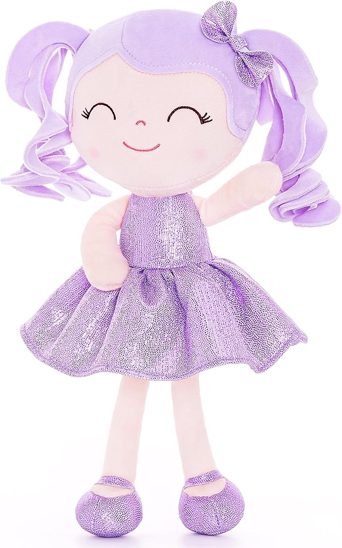 Gloveleya Baby Dolls Soft Snuggly Doll First Baby Girl Gifts 12inches Pearlescent