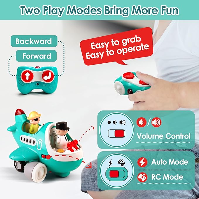 iPlay, iLearn Baby Airplane Toys 2-3, Infant 18 24 2 3 4 Year