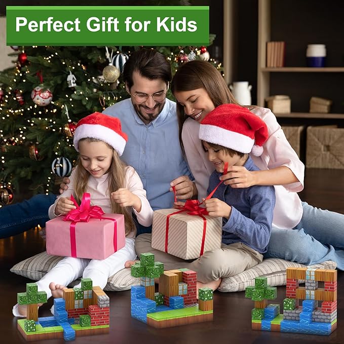 Magnetic Blocks Toys for Boys & Girls Age 6 7 8 9 10, Stacking Building Toys for Toddlers Fidget Cubes Sensory Toy for Kids