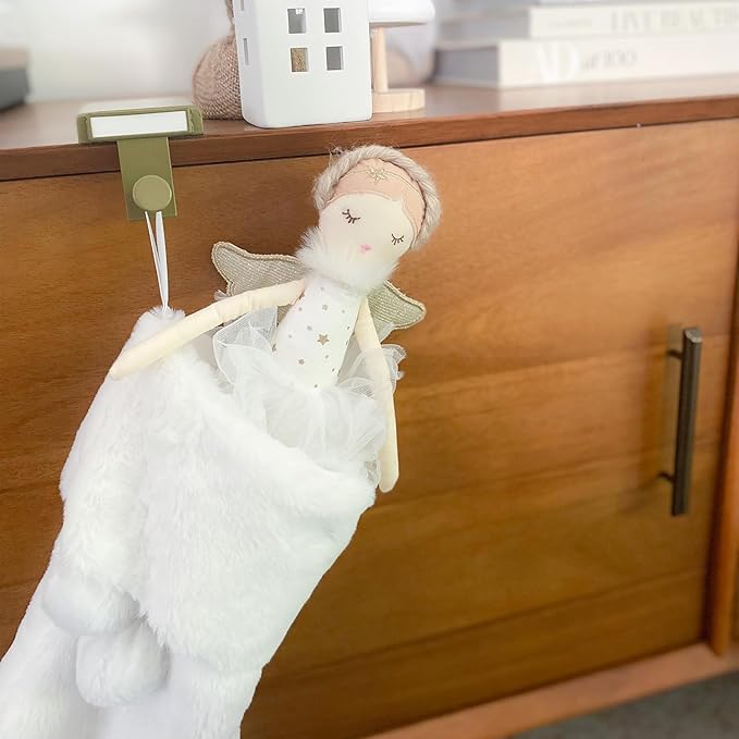 MON AMI Adele Small White Angel Stuffed Doll – 15”, Soft & Cuddly Plush Doll