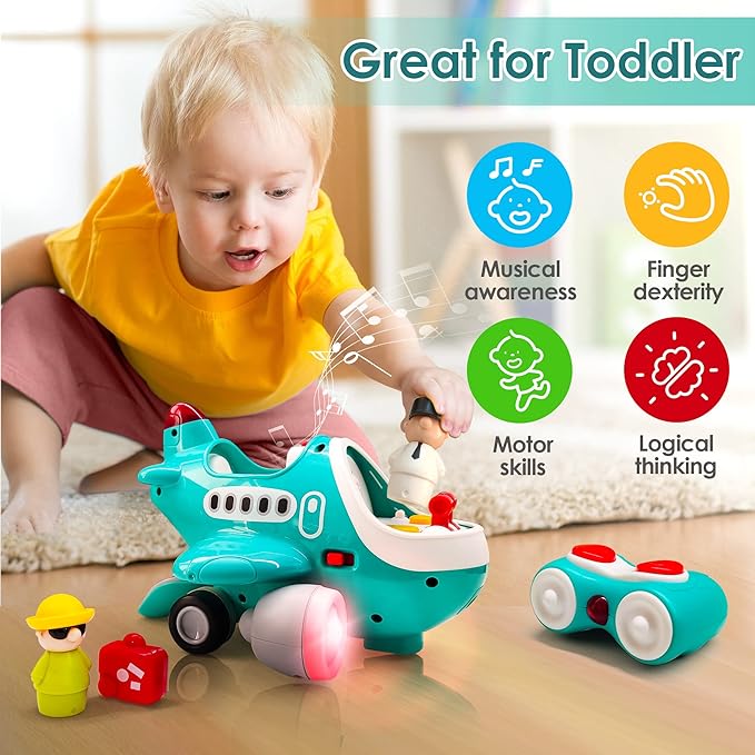 iPlay, iLearn Baby Airplane Toys 2-3, Infant 18 24 2 3 4 Year