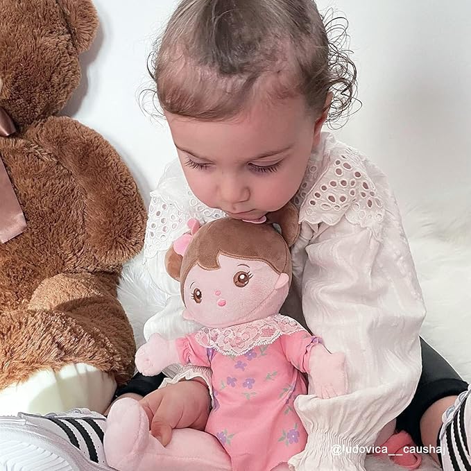 OUOZZZ Soft Baby Doll for Girls - My First Baby 13"