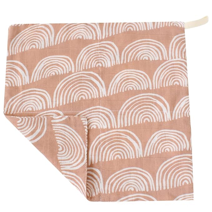 LifeTree Baby Muslin Washcloths, Soft 6 Pack Baby Wash Cloths Unisex for Boys Girls 70% Viscose 30% Cotton 10.2x10.2 inches