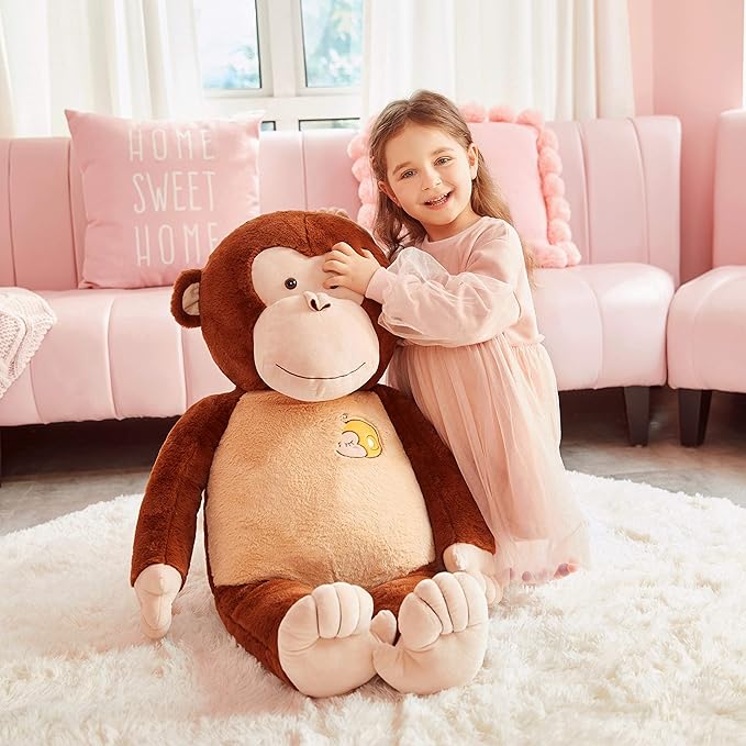 IKASA Large Monkey Stuffed Animal Plush Monkey Toy for Children 30 inches)