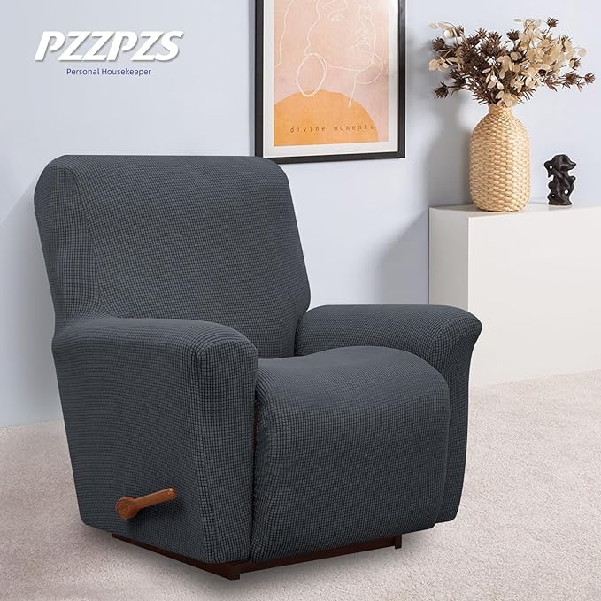 Recliner Chair Cover Lazy Boy Recliner Covers Recliner Covers for Recliner Chair 1 Piece Furniture Protector Prevent wear and pet Hair(Recliner,Dark Grey)
