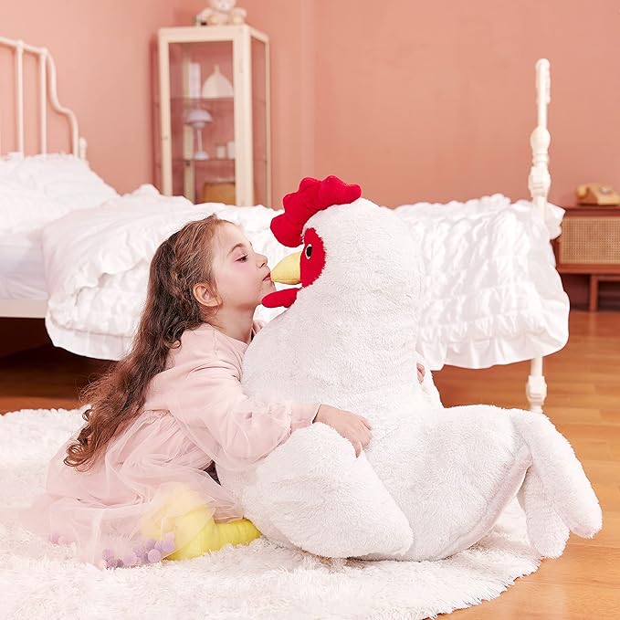 IKASA Giant Chicken Stuffed Animal Plush Toy,23" Large Hen Henny Cute Jumbo Soft Toys