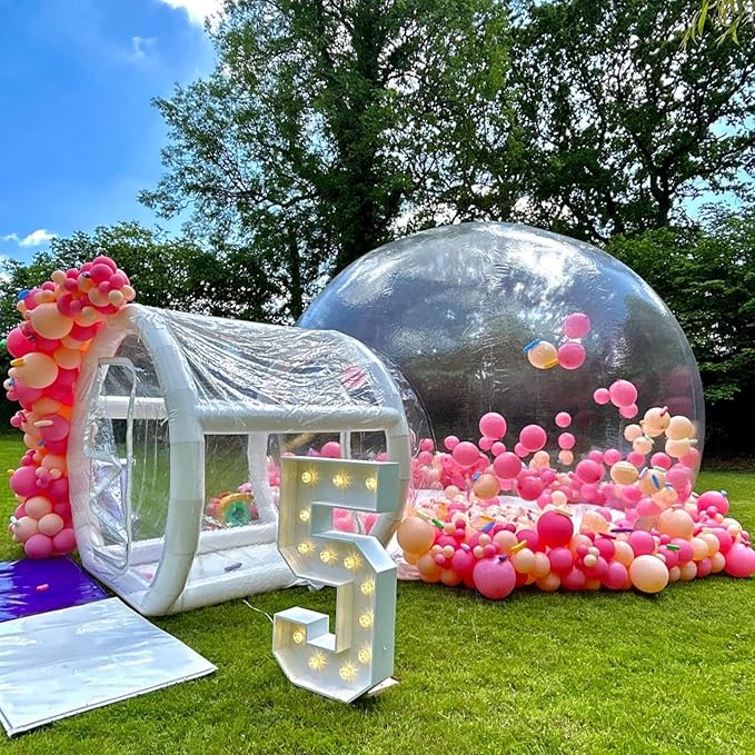 Large Bubble House Inflatable Bubble Tent, 13FT Dia Bubble with Blower & Pump