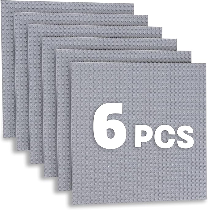 Sawaruita Pack of 6 Classic Baseplates Building Base Plates- 10 10 in