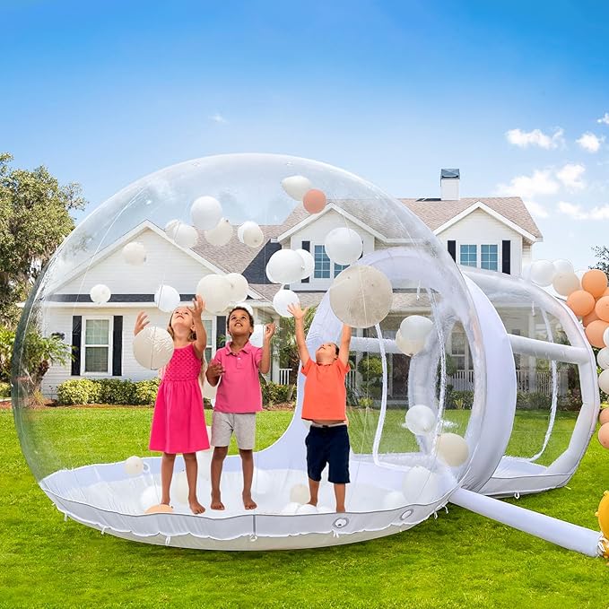 Bubble Dome Inflatable Bubble Clear House, 10FT Bubble with UL Blower&Pump 13FT
