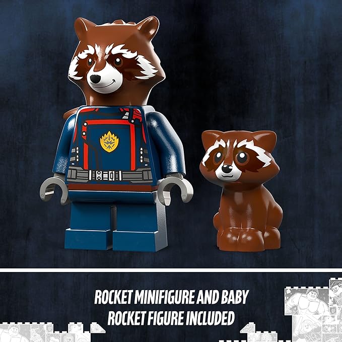 LEGO Marvel Baby Rocket’s Ship 76254 from Guardians of the 3 Featuring 8 and