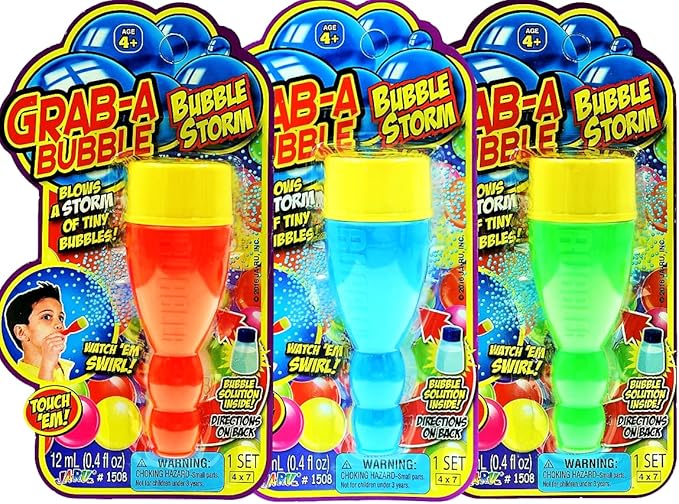 JA-RU Grab a Bubble Storm Touchable Bubbles Blowing Toy (6 1508-6p