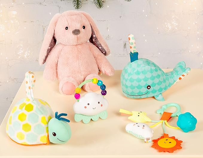 B. toys- B. baby- Baby Glowable Soothing Plush Turtle Shellé0 Months