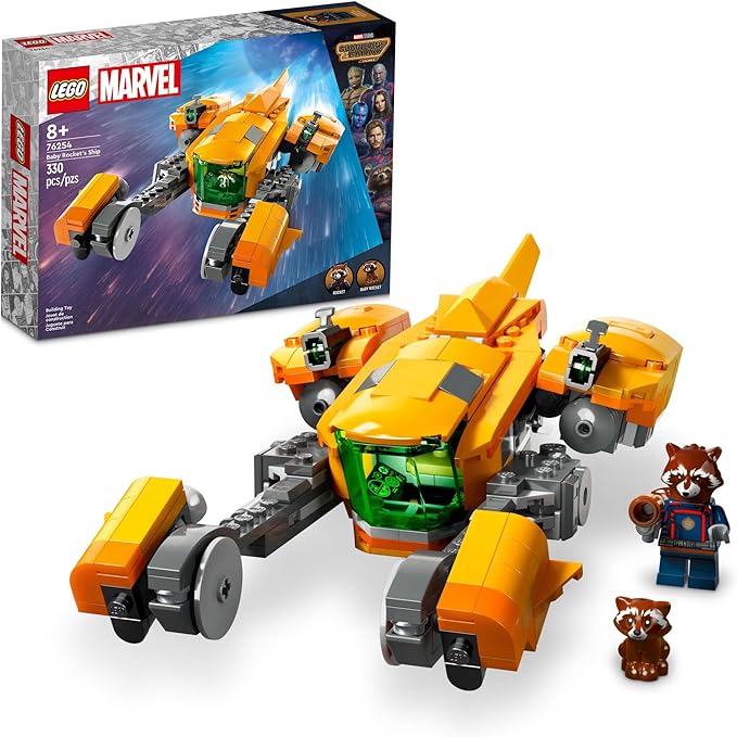 LEGO Marvel Baby Rocket’s Ship 76254 from Guardians of the 3 Featuring 8 and