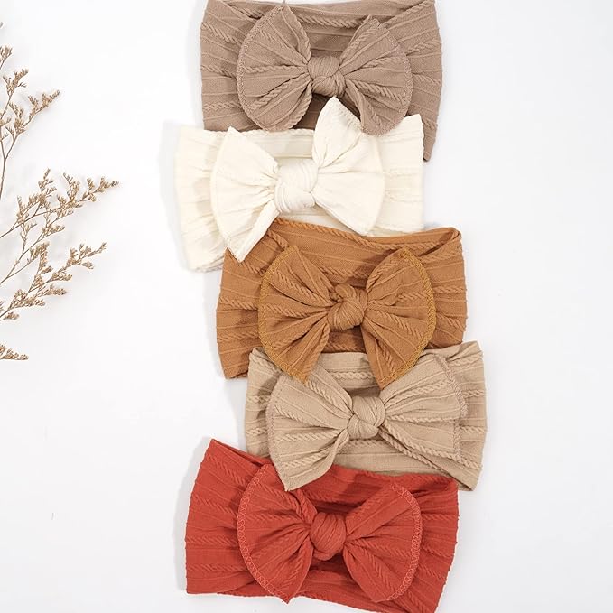 C횋LLOT Super Stretchy Soft Knot Headbands with Hair Bows Head