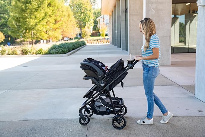 Safety 1st Grow and Go Flex 8-in-1 Car Seat Stroller Combo, Baby Stroller Travel Systems for Infants 4-30 lbs, Stroller and Carseat Combo Set, Orchid Bloom