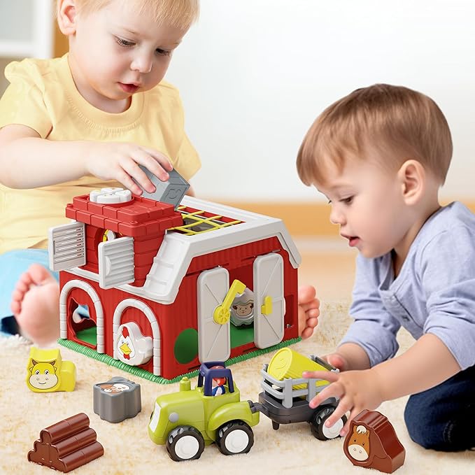 iPlay, iLearn Shape Sorter Baby Toys for 1 Year Old Boys 12 18 24 Months 1st Birthday 2 3
