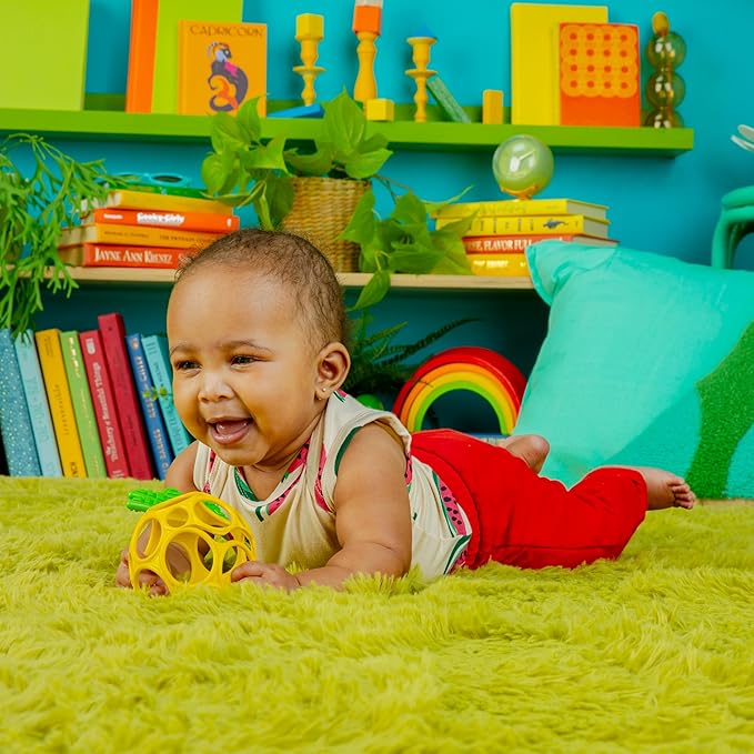 Bright Starts Oball Easy Grasp Pineapple Teether Toy, Hold My Own Collection