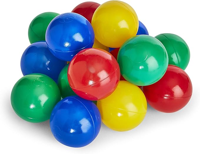 Stats Inflatable 2 Ring Ball Pit w/ 30 Balls, Multicolor AD19842