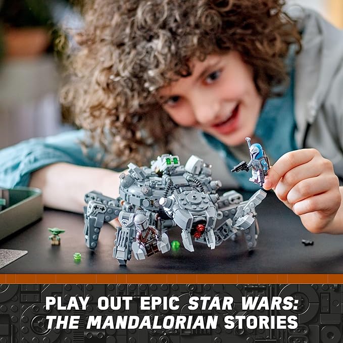 LEGO Star Wars Spider Tank 75361, Building Toy Mech from The Mandalorian Season 3 9+