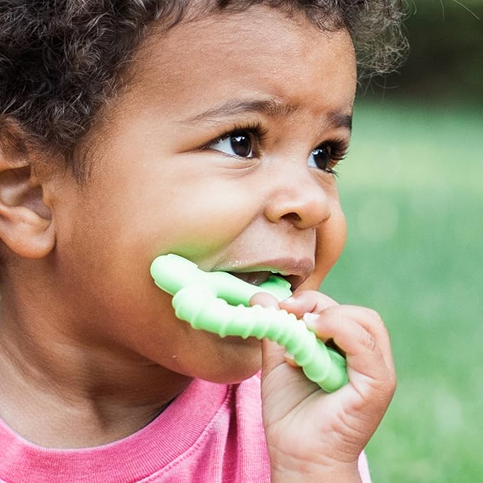 green sprouts Front & Side Teether made from Silicone | Soothes & massages baby's front & side gums & teeth