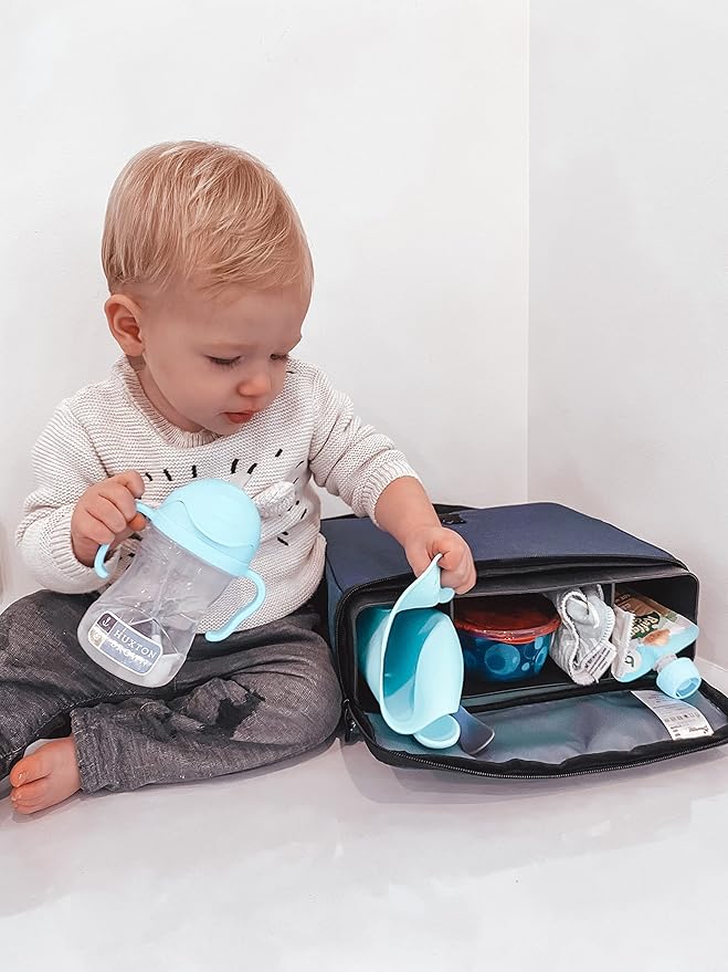 Dreambaby Grab βN Go Travel Booster Seat β Portable Toddler High Chair for Dining (6M-5Y) with Storage & Shoulder Strap