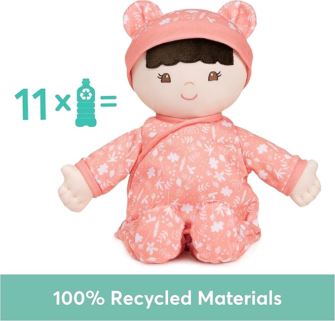 GUND Baby Sustainable Baby Doll, Plush Doll Made from Recycled Materials 12”
