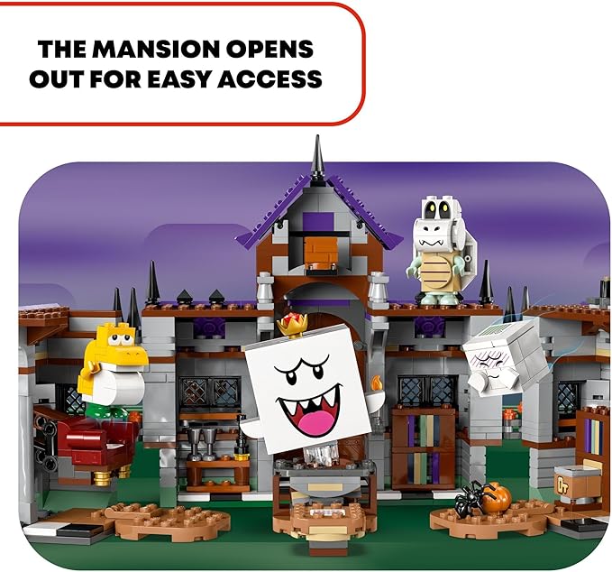 LEGO Super Mario King Boo’s Haunted Mansion, Ghost Toy for Kids 8 and 71436