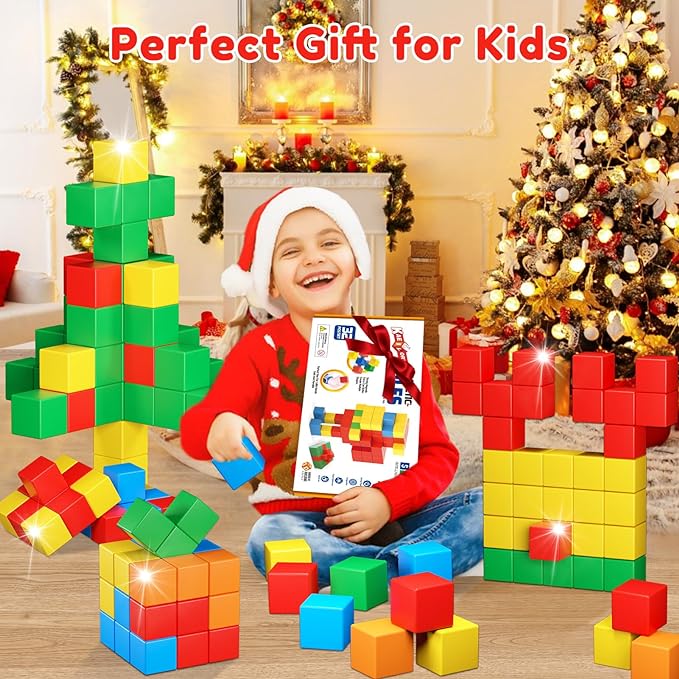 Magnetic Blocks for Toddlers 3 4 5 6 7 8 2-3 3-5 4-8 Gifts