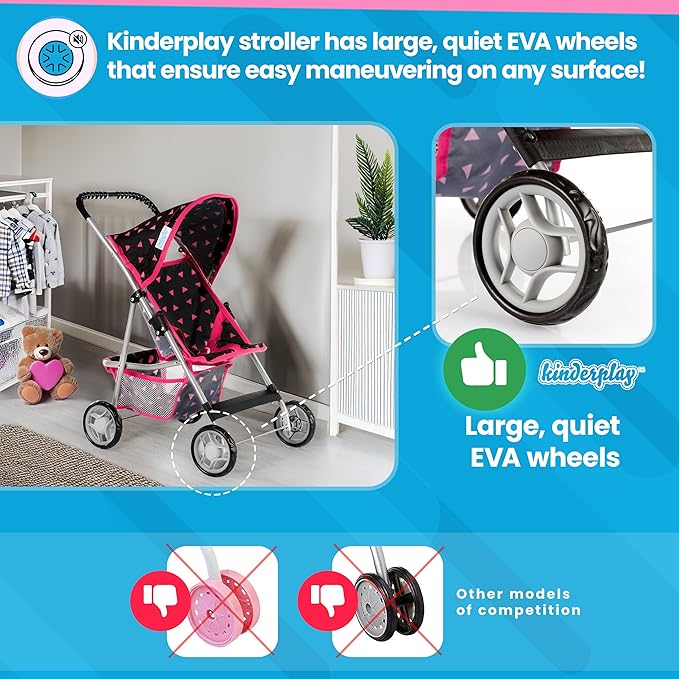 Baby Doll Stroller | Baby Stroller Toy 22.05 inches 1-3 | KP0280R
