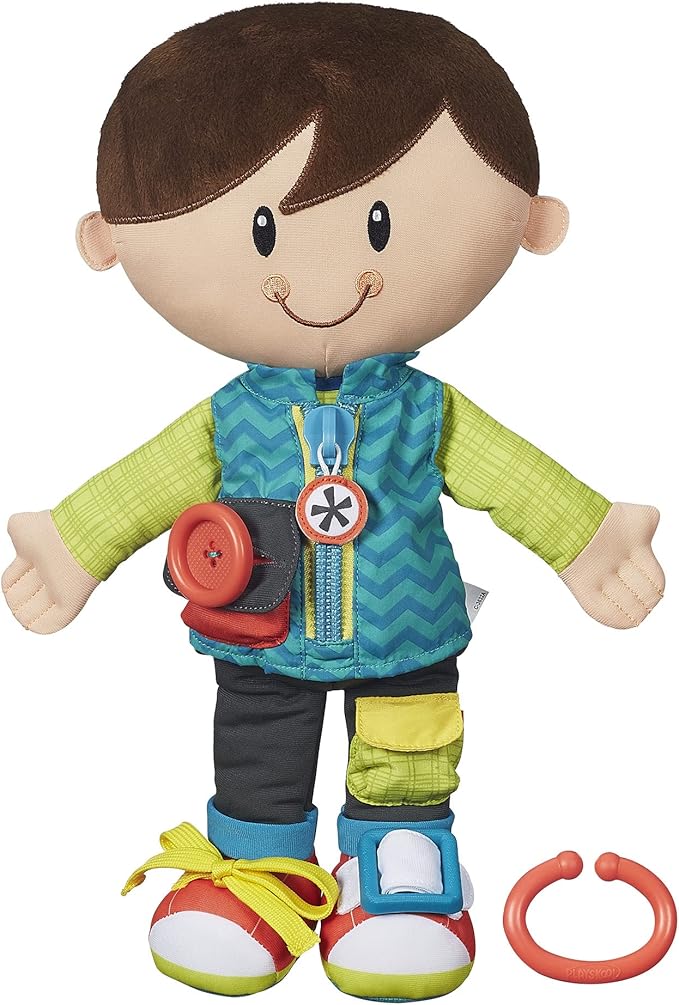 Playskool Dressy Kids Boy Activity Plush Stuffed Doll Toy 2 Years