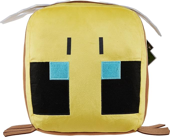 Minecraft Cuutopia Bee Plush, 10-inch Soft Rounded Pillow Doll