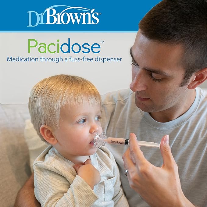 Dr. Brown's Pacidose Pacifier and Liquid Baby Medicine Dispenser 0-6m and 6-18m
